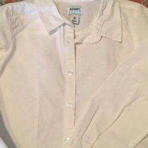 Old Navy white button down 5T with tags